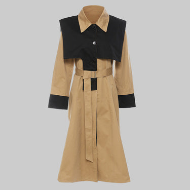 Women’s Asymmetric Two-Piece Trench Coat